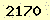 請輸入此驗證碼 : 2170