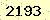請輸入此驗證碼 : 2193