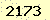 請輸入此驗證碼 : 2173