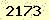 請輸入此驗證碼 : 2173