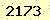 請輸入此驗證碼 : 2173