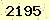 請輸入此驗證碼 : 2195