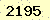 請輸入此驗證碼 : 2195