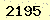 請輸入此驗證碼 : 2195