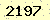 請輸入此驗證碼 : 2197