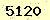 請輸入此驗證碼 : 5120