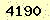 請輸入此驗證碼 : 4190