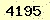 請輸入此驗證碼 : 4195