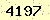 請輸入此驗證碼 : 4197