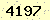 請輸入此驗證碼 : 4197