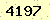 請輸入此驗證碼 : 4197