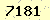 請輸入此驗證碼 : 7181