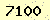 請輸入此驗證碼 : 7100
