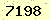 請輸入此驗證碼 : 7198