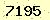 請輸入此驗證碼 : 7195