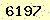 請輸入此驗證碼 : 6197