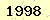 請輸入此驗證碼 : 1998