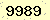 請輸入此驗證碼 : 9989