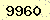 請輸入此驗證碼 : 9960