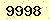 請輸入此驗證碼 : 9998
