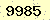 請輸入此驗證碼 : 9985