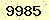 請輸入此驗證碼 : 9985