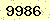 請輸入此驗證碼 : 9986