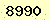 請輸入此驗證碼 : 8990
