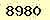 請輸入此驗證碼 : 8980