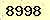 請輸入此驗證碼 : 8998