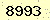 請輸入此驗證碼 : 8993