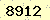 請輸入此驗證碼 : 8912