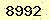 請輸入此驗證碼 : 8992