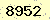 請輸入此驗證碼 : 8952