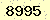 請輸入此驗證碼 : 8995