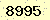 請輸入此驗證碼 : 8995