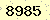 請輸入此驗證碼 : 8985