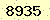 請輸入此驗證碼 : 8935