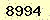請輸入此驗證碼 : 8994