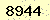 請輸入此驗證碼 : 8944