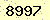 請輸入此驗證碼 : 8997
