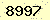 請輸入此驗證碼 : 8997