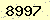 請輸入此驗證碼 : 8997