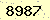 請輸入此驗證碼 : 8987