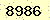 請輸入此驗證碼 : 8986