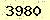 請輸入此驗證碼 : 3980