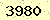 請輸入此驗證碼 : 3980