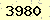 請輸入此驗證碼 : 3980