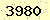 請輸入此驗證碼 : 3980