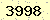 請輸入此驗證碼 : 3998